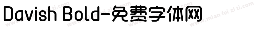 Davish Bold字体转换
